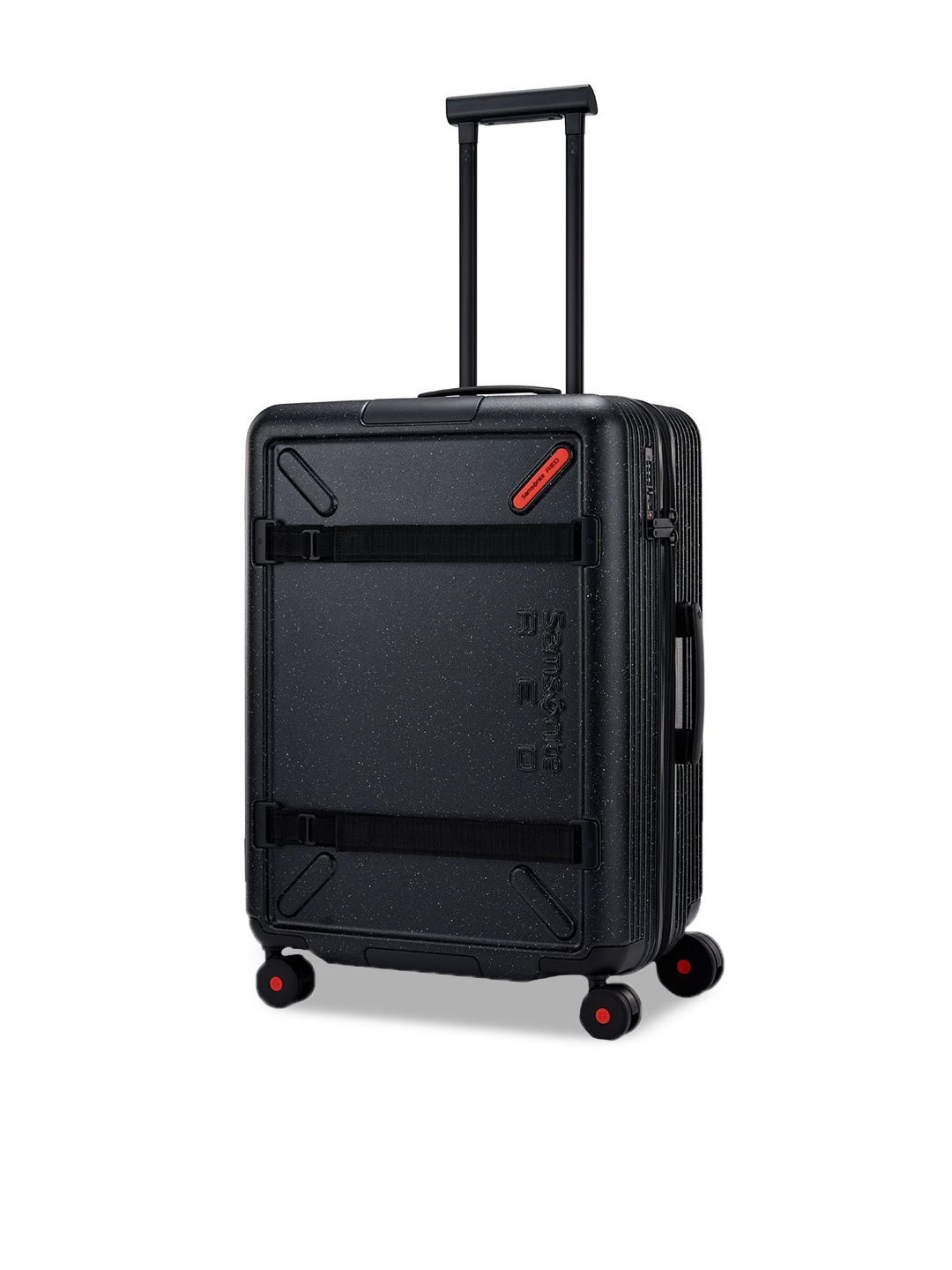 

Samsonite RED TOIIS XP Textured Hard-Sided Medium Trolley Bag, Black