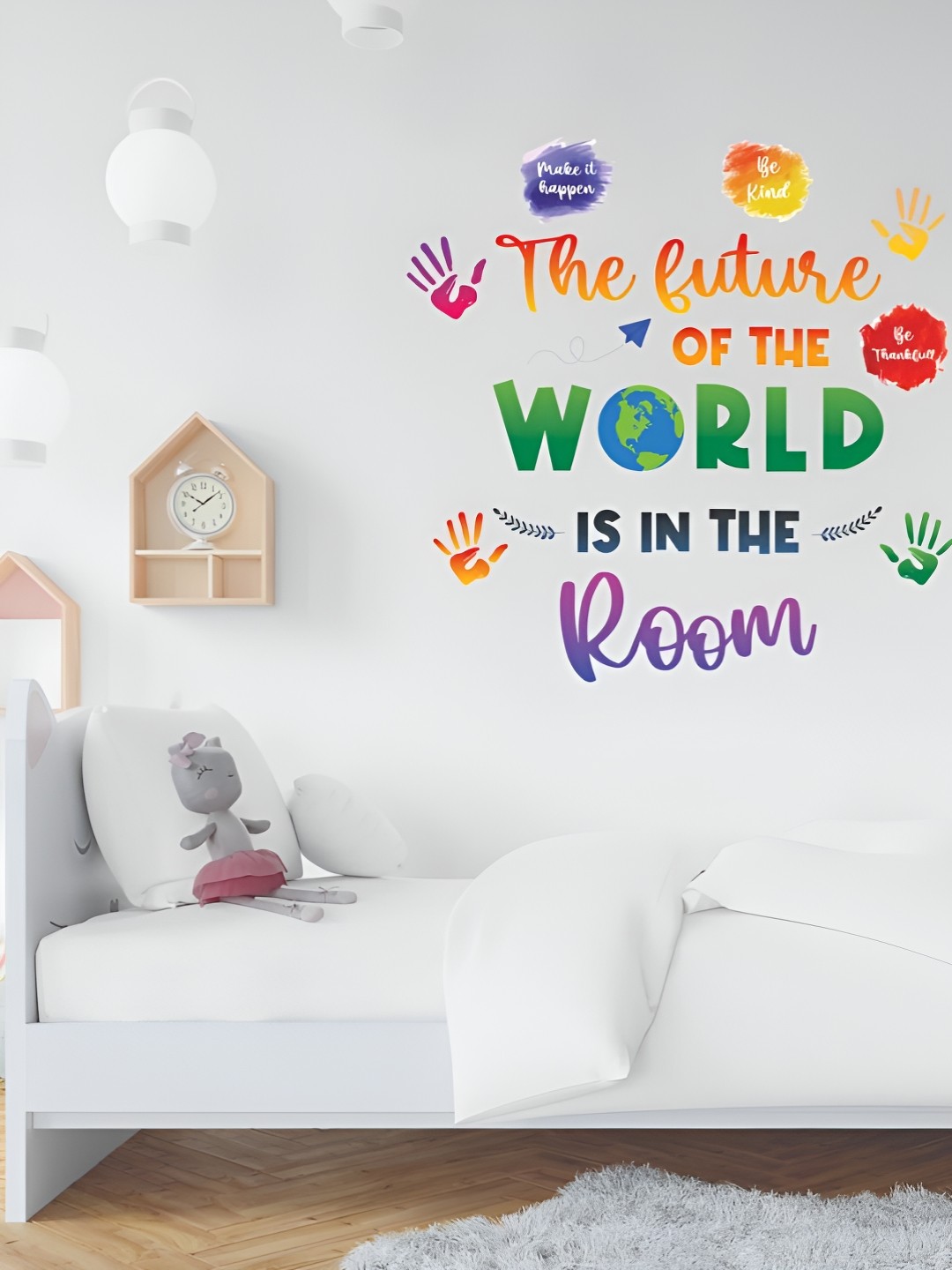 

CVANU Red & Green Printed Self-Adhesive Wall Sticker