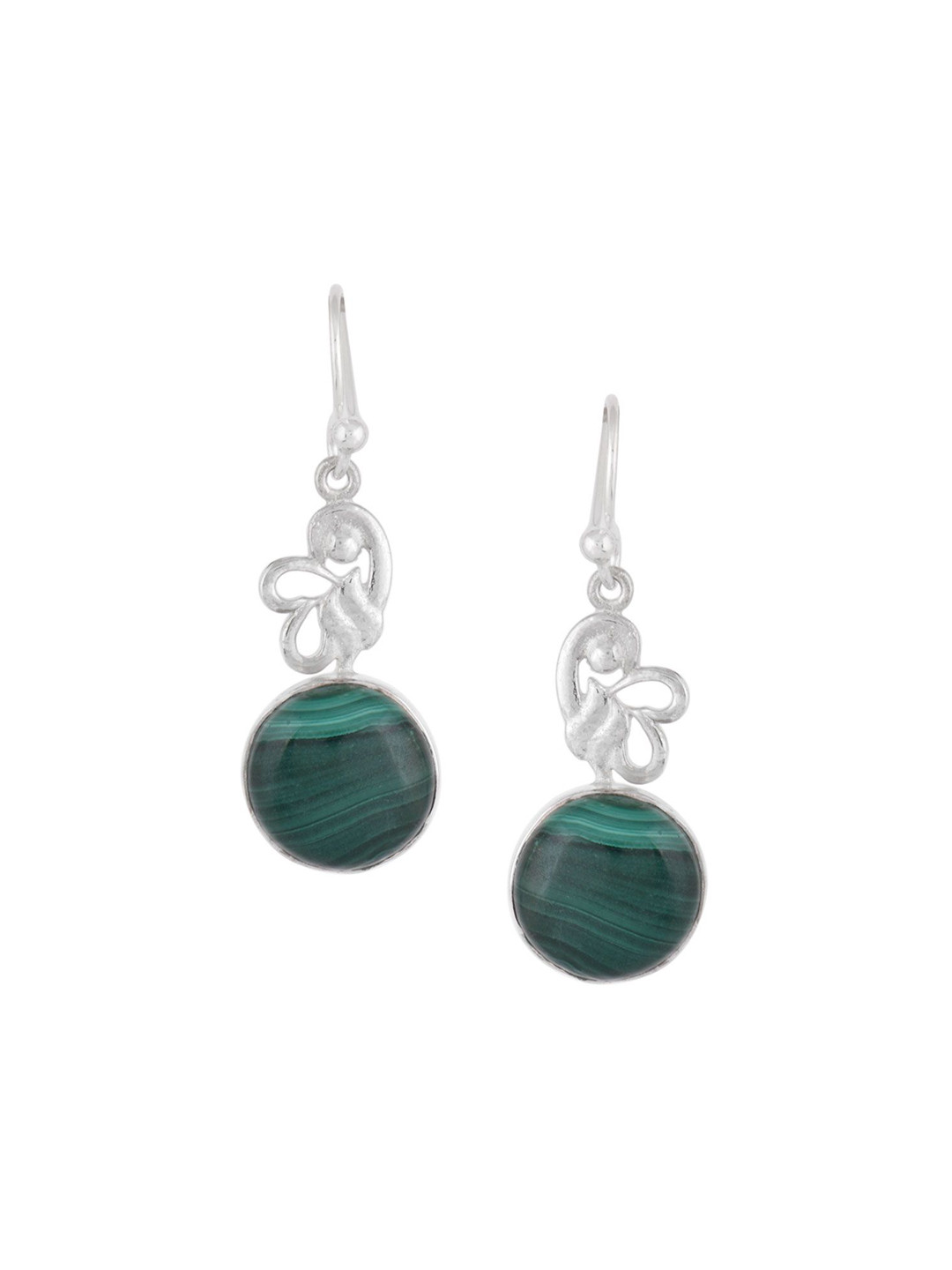 

Indianshelf Contemporary Drop Earrings, Silver