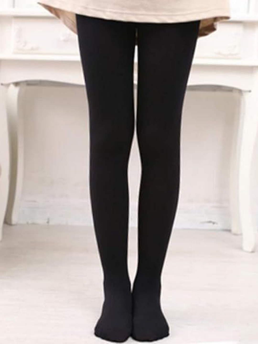 

Brauch Girls Opaque Pantyhose Stockings, Black