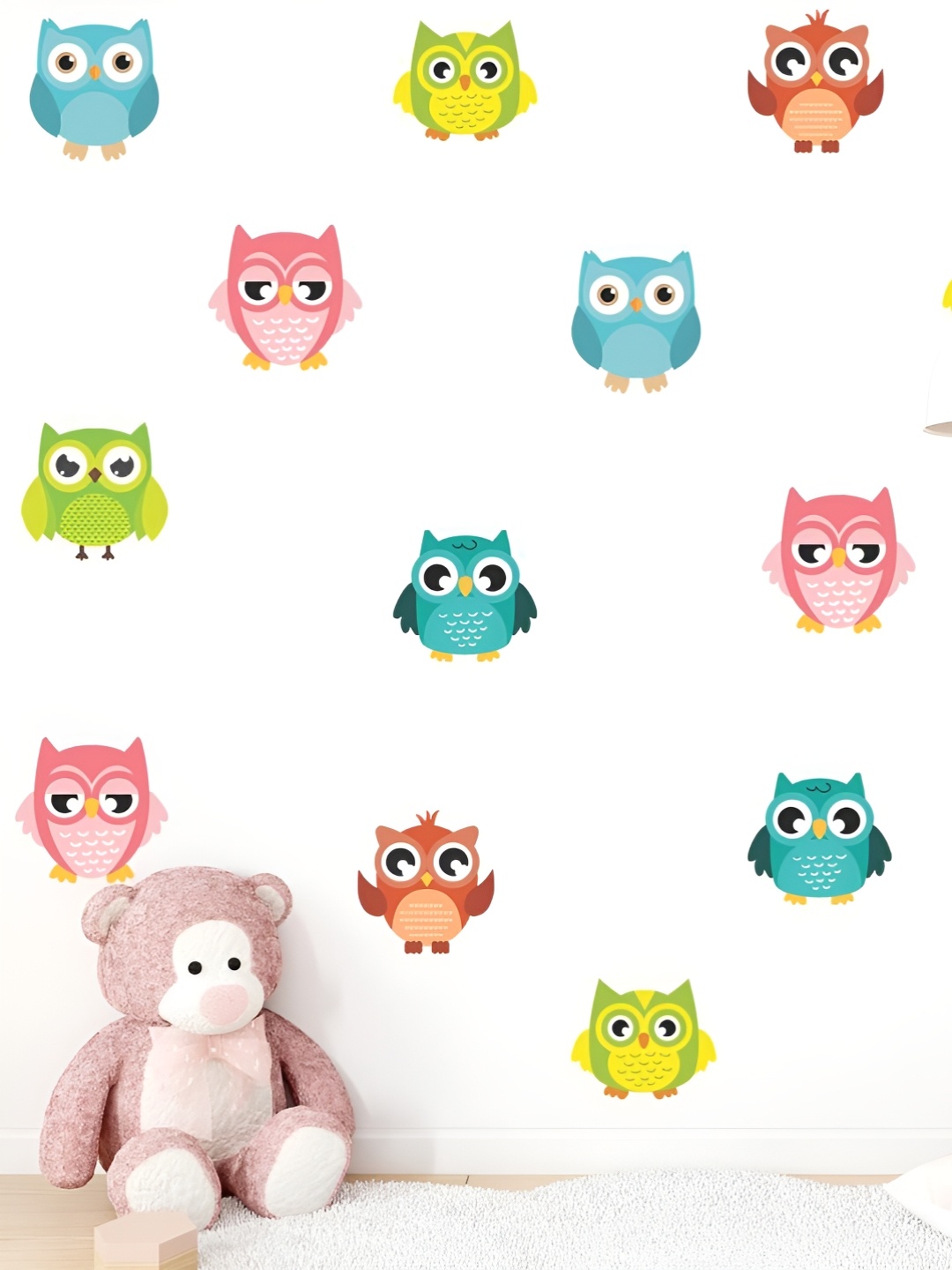 

CVANU Green & Blue 18 Pieces Printed Wall Sticker