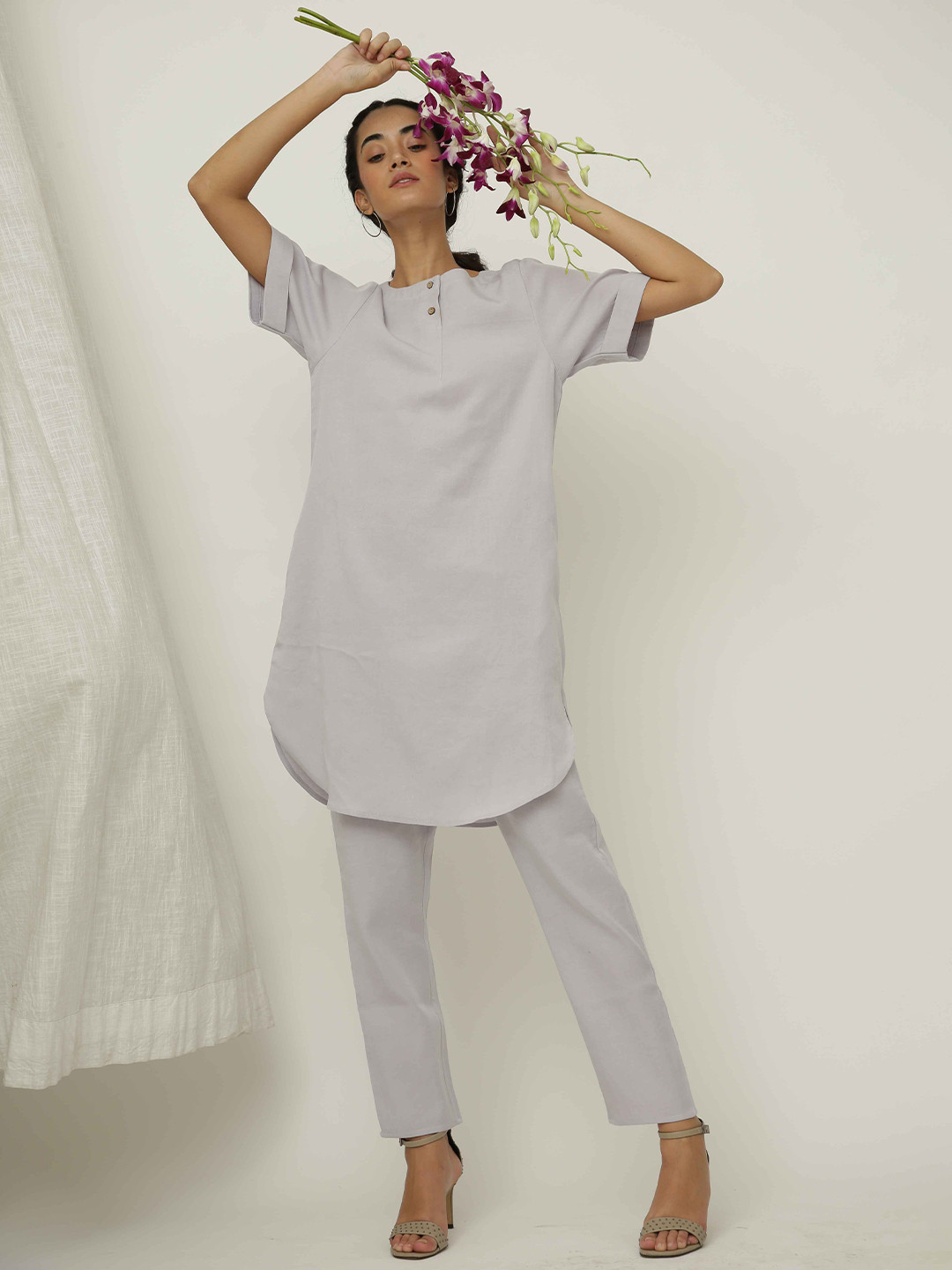 

Saltpetre Boat Neck Tunic, Lavender