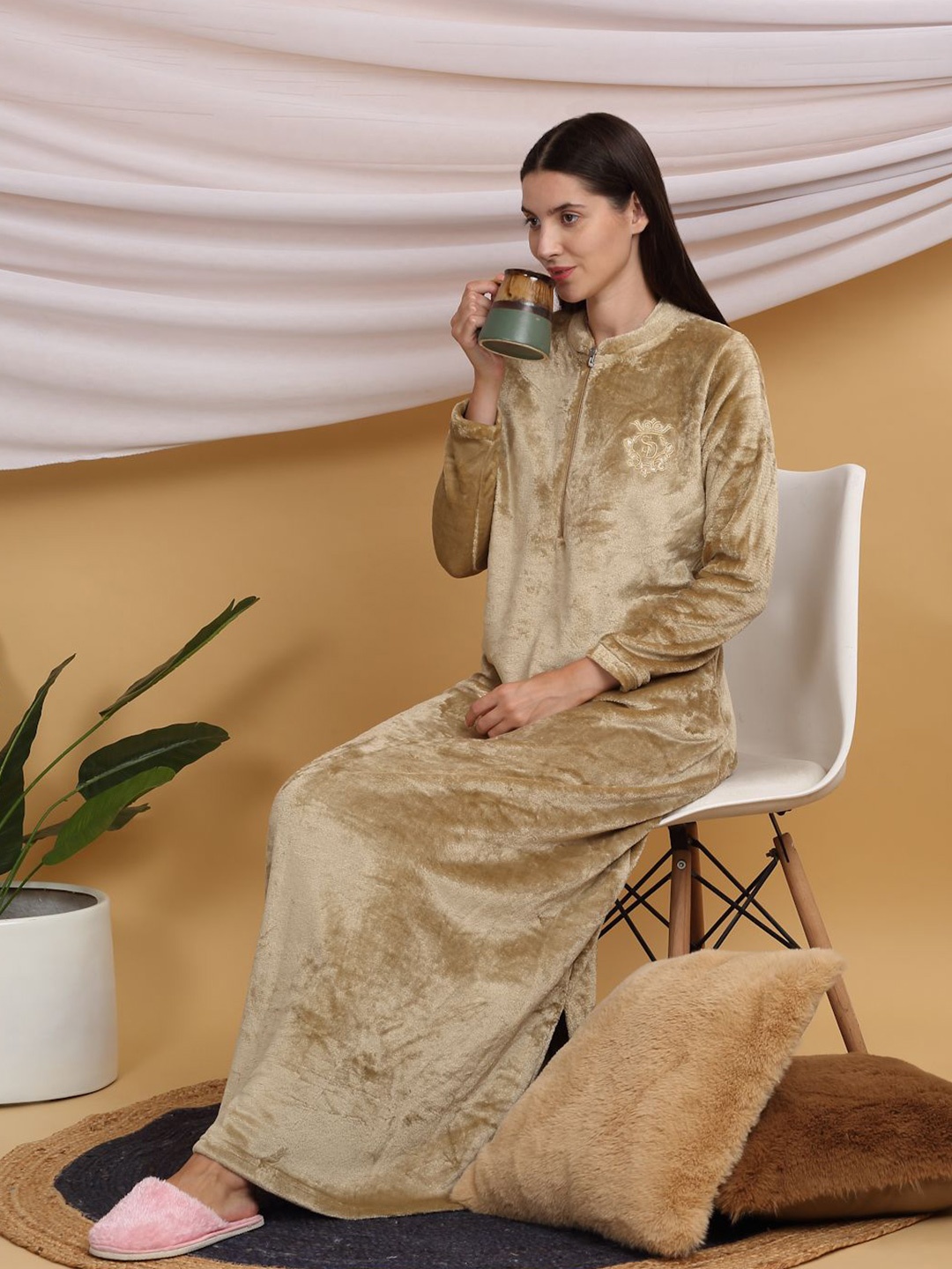 

Sweet Dreams Maxi Nightdress, Brown