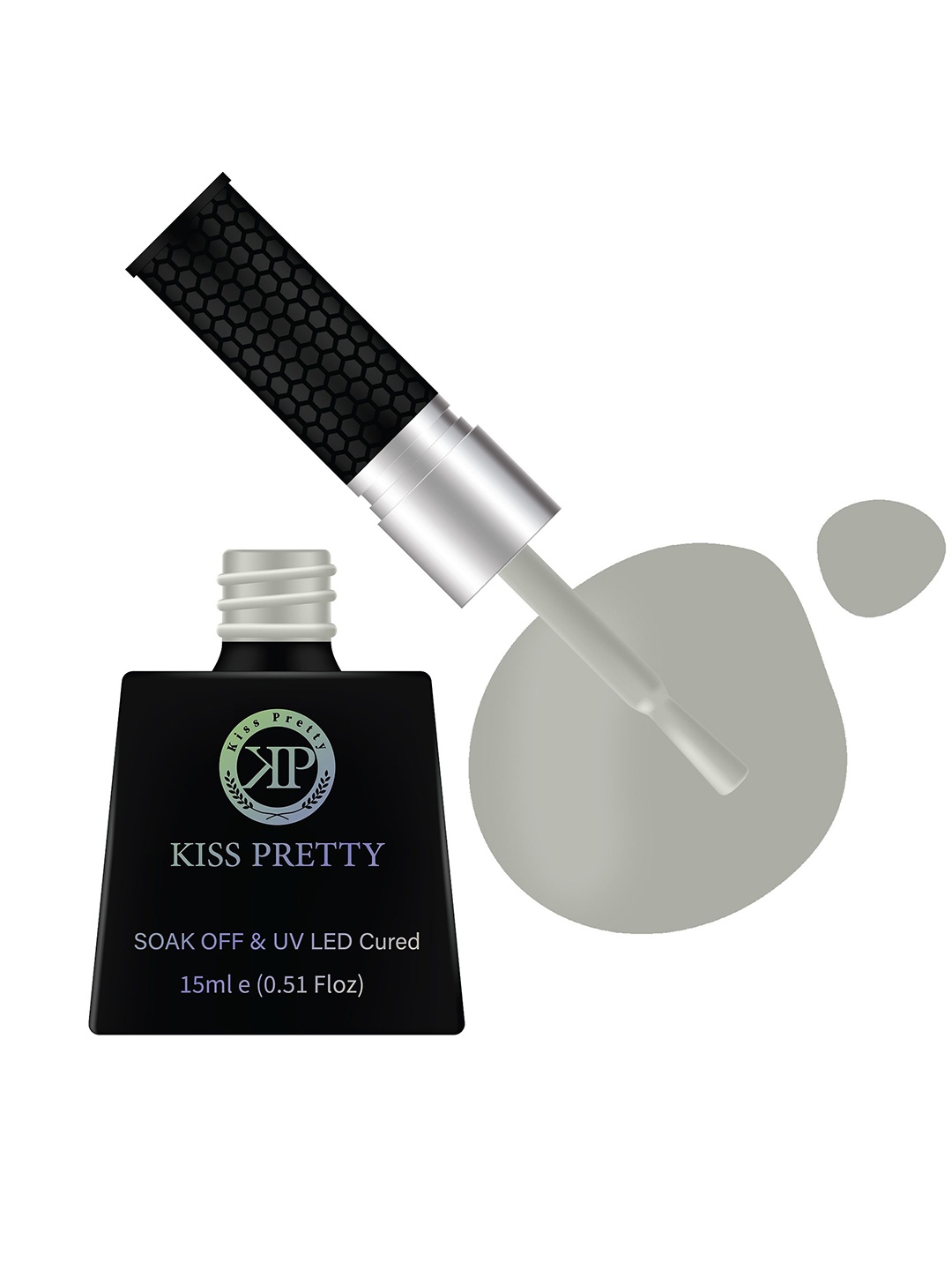 

Kiss pretty Soak Off & UV LED Cured Nail Polish-Shade - 11-15ml, Grey