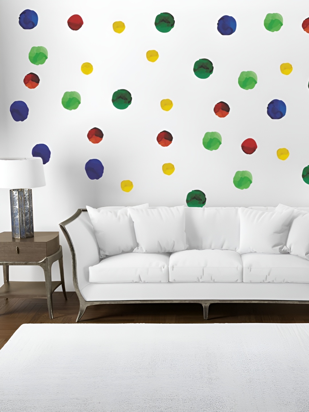 

CVANU Blue & Green 94 Pieces Printed Self-Adhesive Wall Sticker