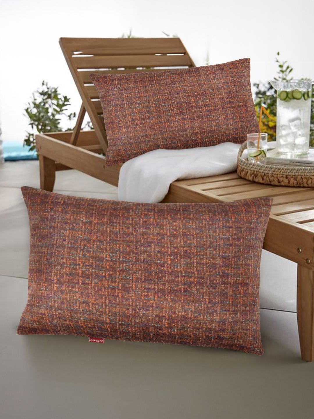

Tesmare Mustard 2 pieces Self Design Velvet Rectangle Cushion Covers