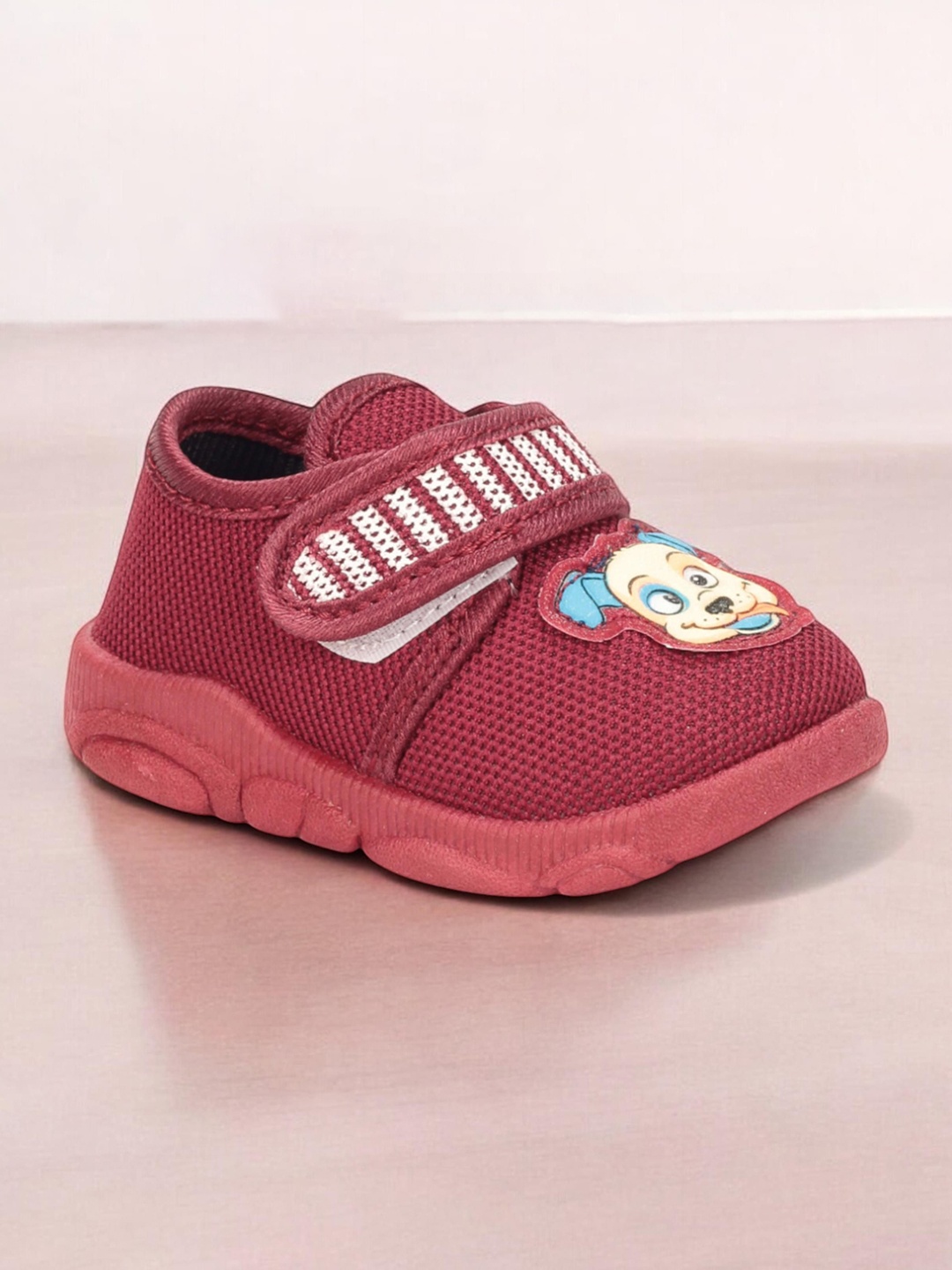 

Lil Lollipop Unisex Kids Woven Design Sneakers, Maroon