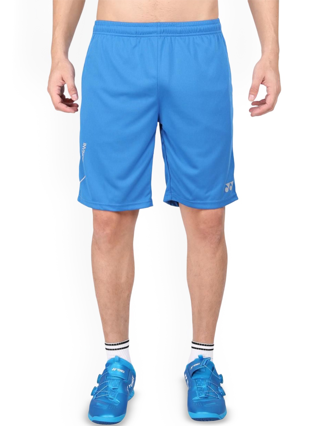 

YONEX Men Solid Sports Shorts, Blue