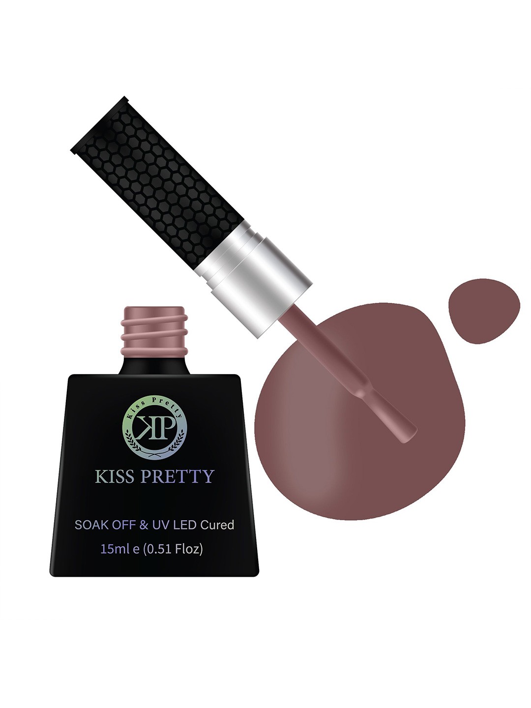 

Kiss pretty Soak Off & UV LED Cured Glossy Nail Polish-15ml-Nude-Shade-13