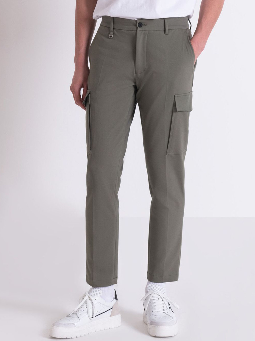 

Antony Morato Men Skinny Fit Trousers, Green
