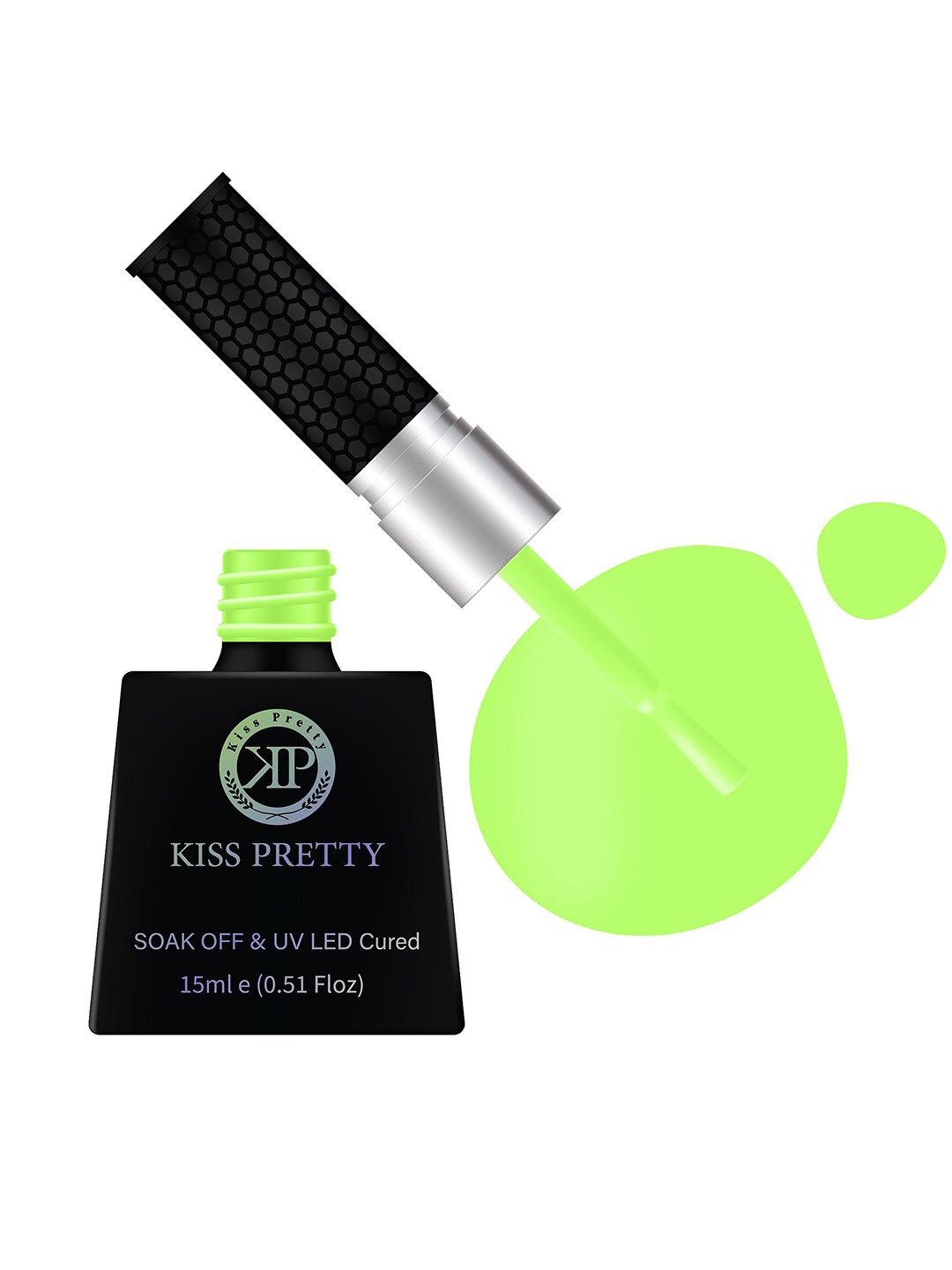 

Kiss pretty Soak Off & UV LED Cured Nail Polish-Shade - 07-15ml, Green