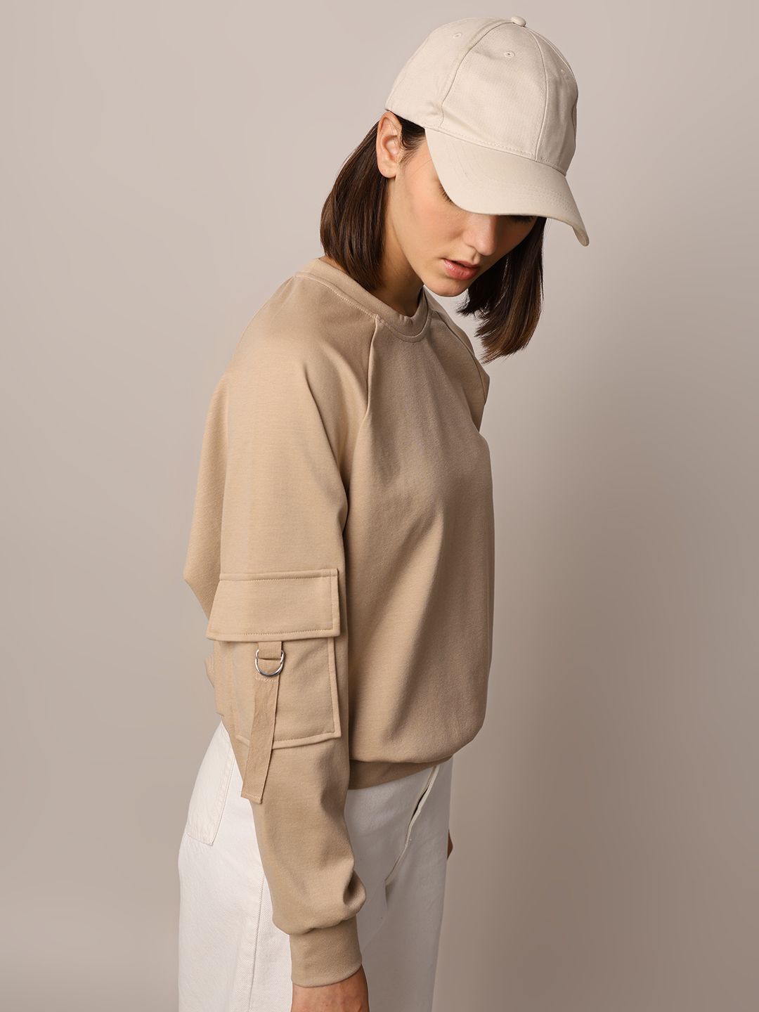 

ONLY Women Sweatshirt, Beige
