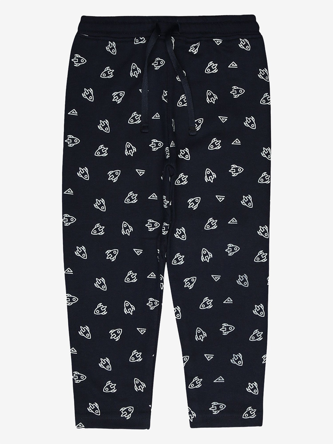 

Bodycare Kids Boys Conversational Printed Mid-Rise Track Pant, Navy blue