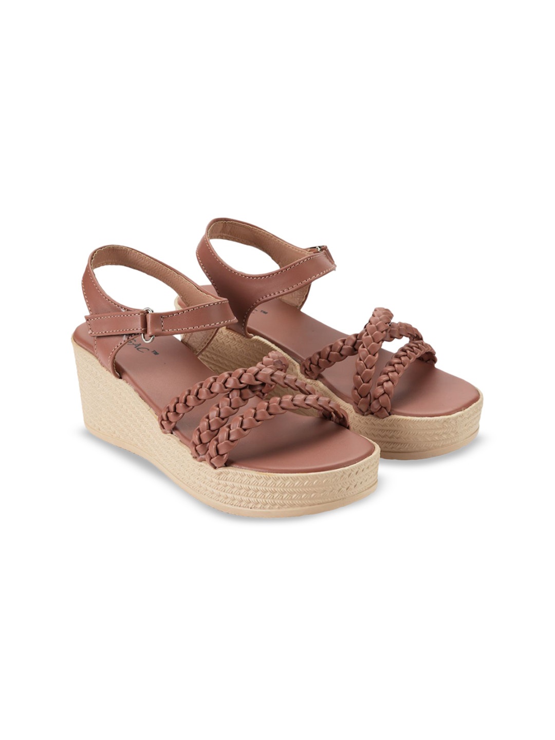 

MOSAC Women Wedge Backstrap Sandals, Tan