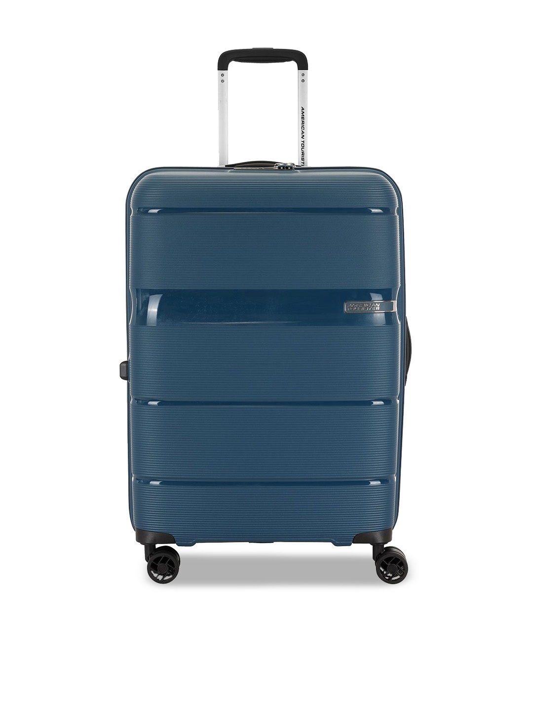 

AMERICAN TOURISTER Linex Textured Hard-Sided Trolley Bag, Blue