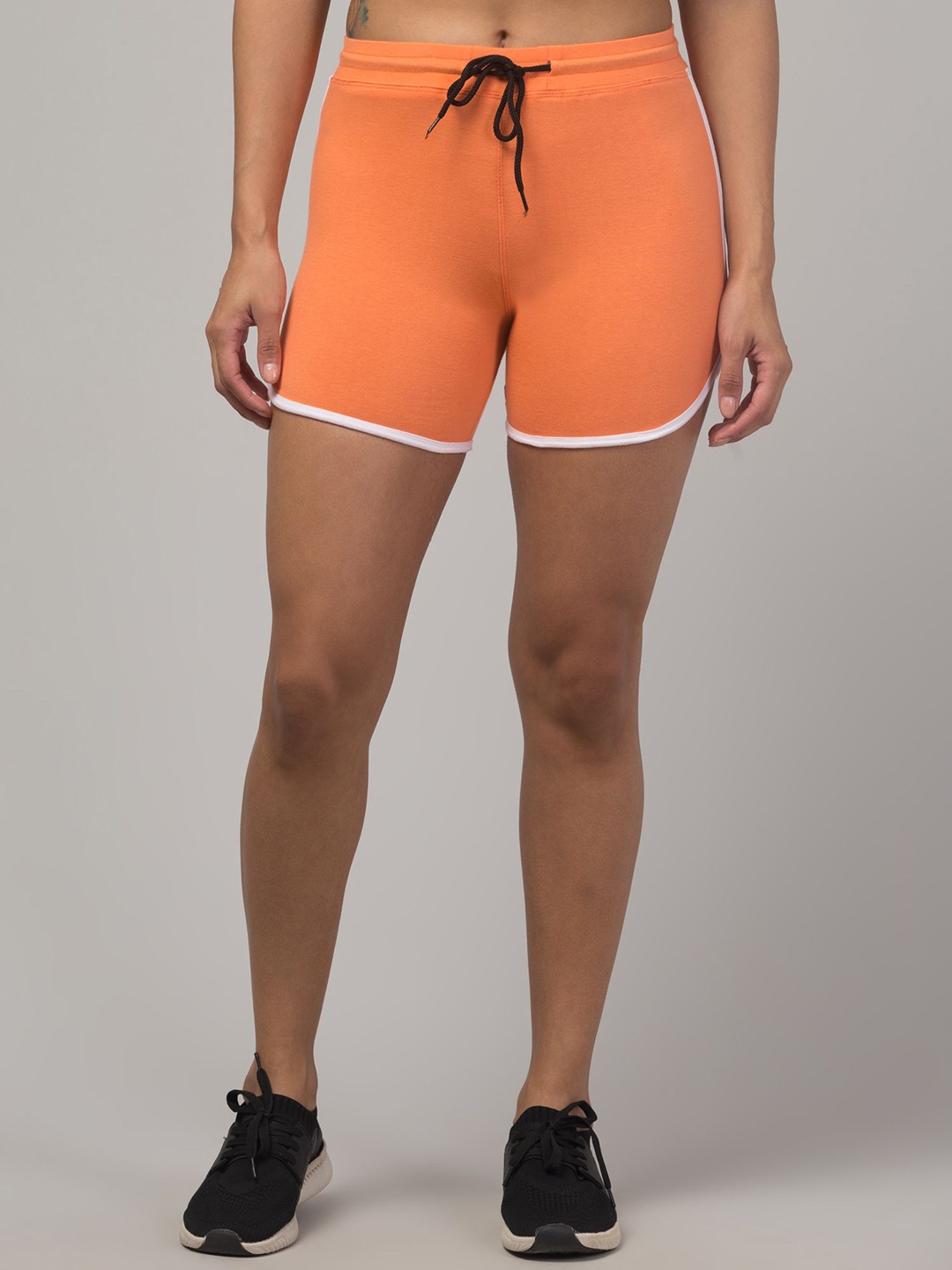 

BRACHY Women Mid-Rise Training or Gym Shorts, Orange