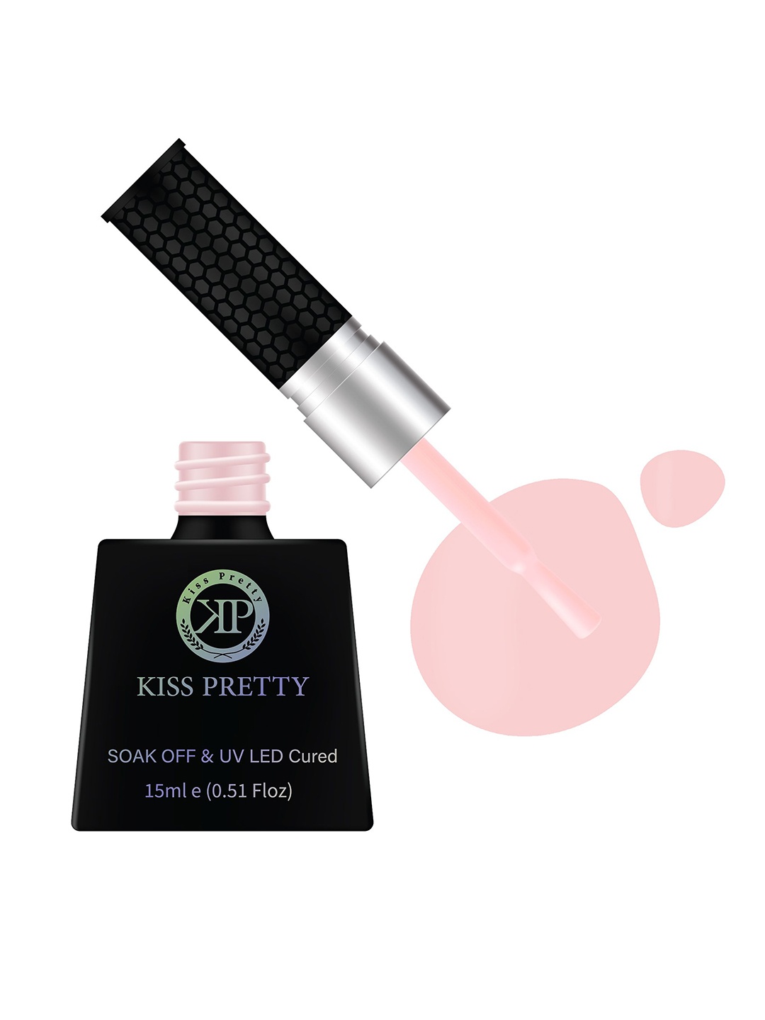 

Kiss pretty Soak Off & UV LED Cured Nail Polish - Shade - 03 - 15 ml, Peach