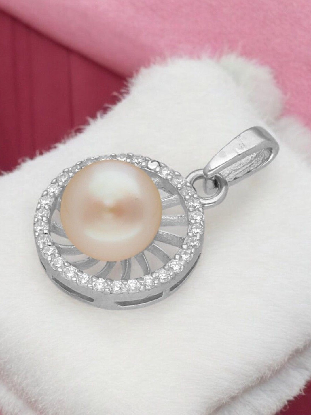 

Sri Jagdamba Pearls Dealer 92.5 Sterling Silver Circular Pendant