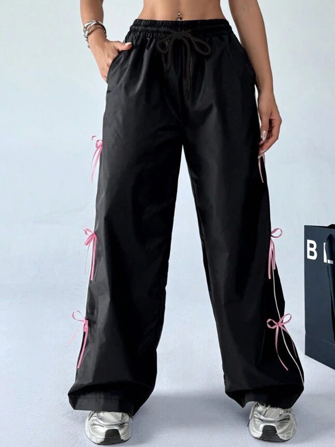 

TABADTOD Women Relaxed Loose Fit Joggers Trousers, Black