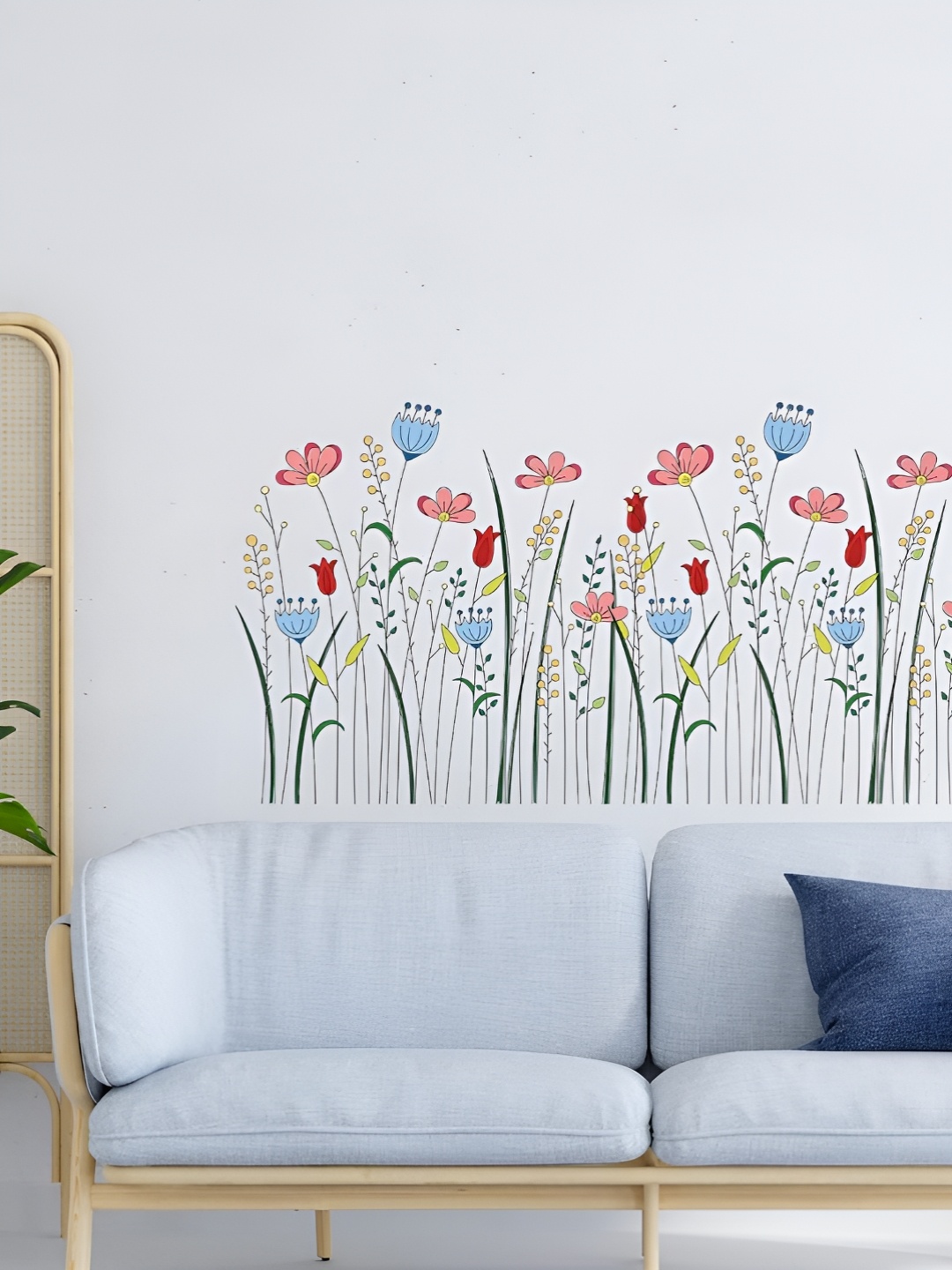 

CVANU Green & Pink Printed Self-Adhesive Wall Sticker