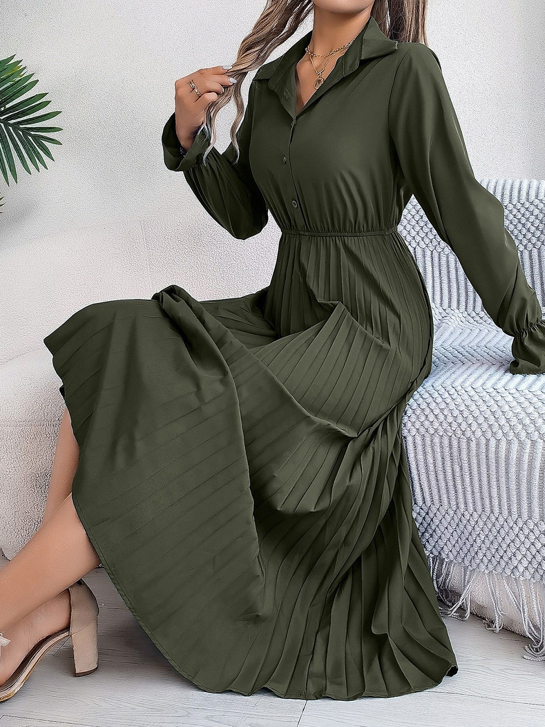 

HERE&NOW Maxi Dress, Green