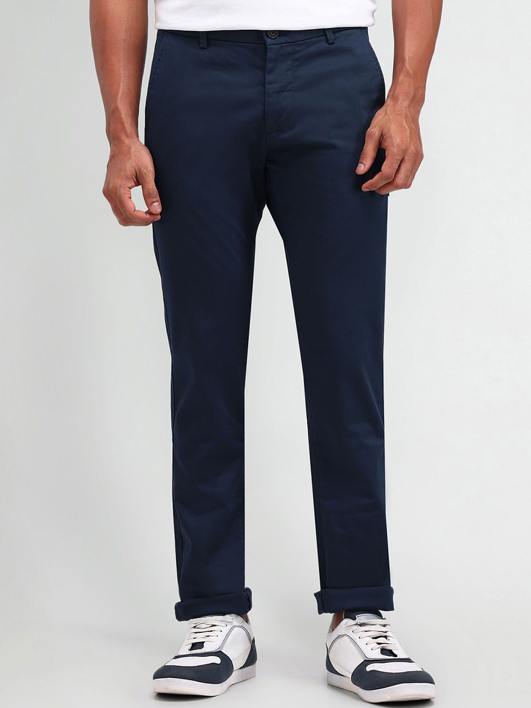 

Arrow Sport Men Urban Slim Slim Fit Chinos Trousers, Blue