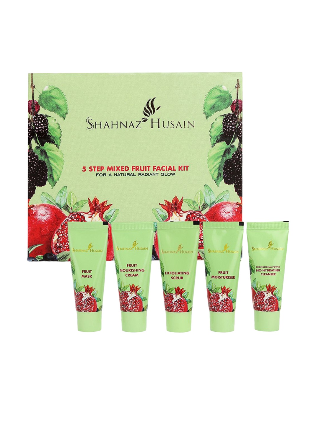 

Shahnaz Husain 5 Step Mixed Fruit Facial Kit - 10g Each, Cream