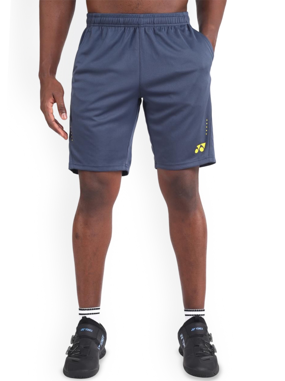 

YONEX Men Solid Sports Shorts, Blue