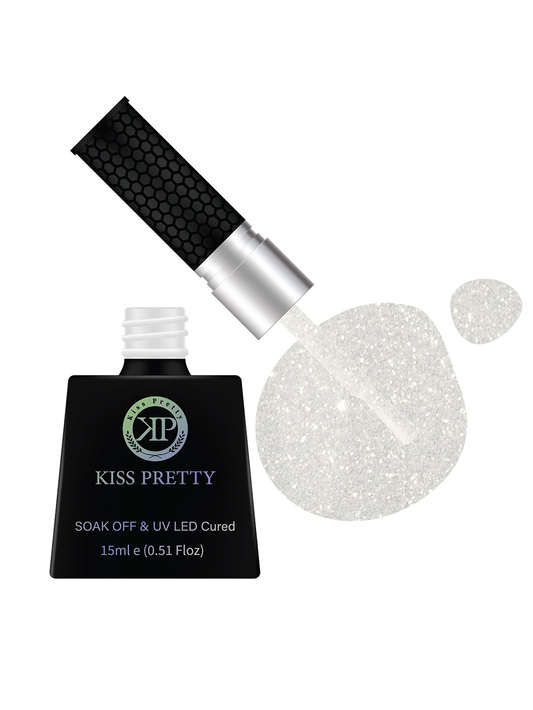 

Kiss pretty Soak Off & UV LED Cured Glossy Nail Polish-15ml-White-Shade - 18