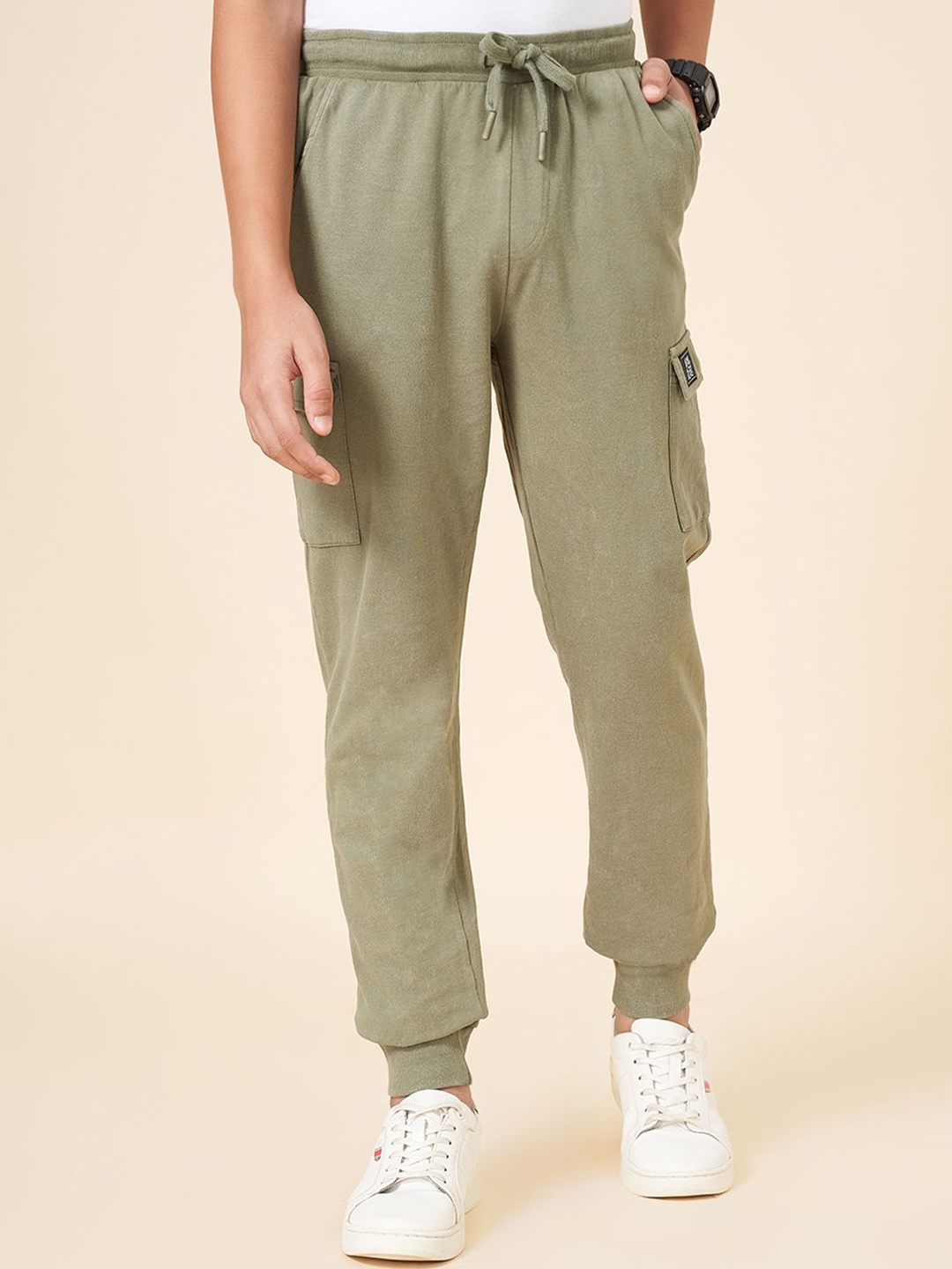 

Coolsters by Pantaloons Boys Relaxed-Fit Track Pants, Olive