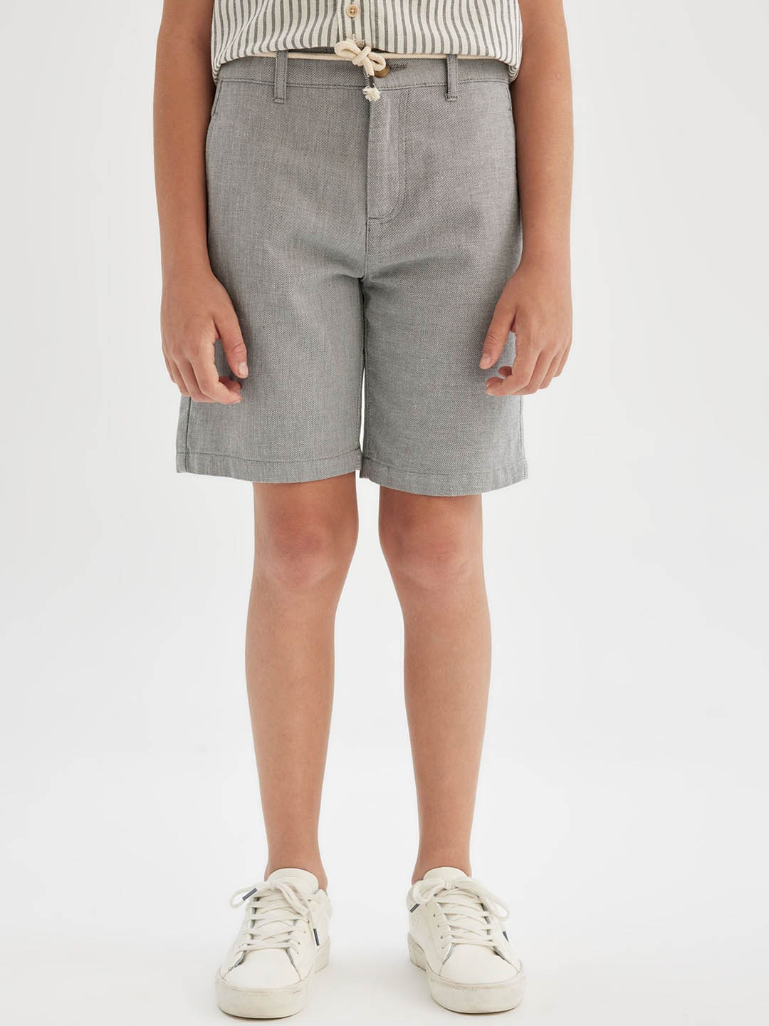 

DeFacto Boys Cotton Shorts, Grey