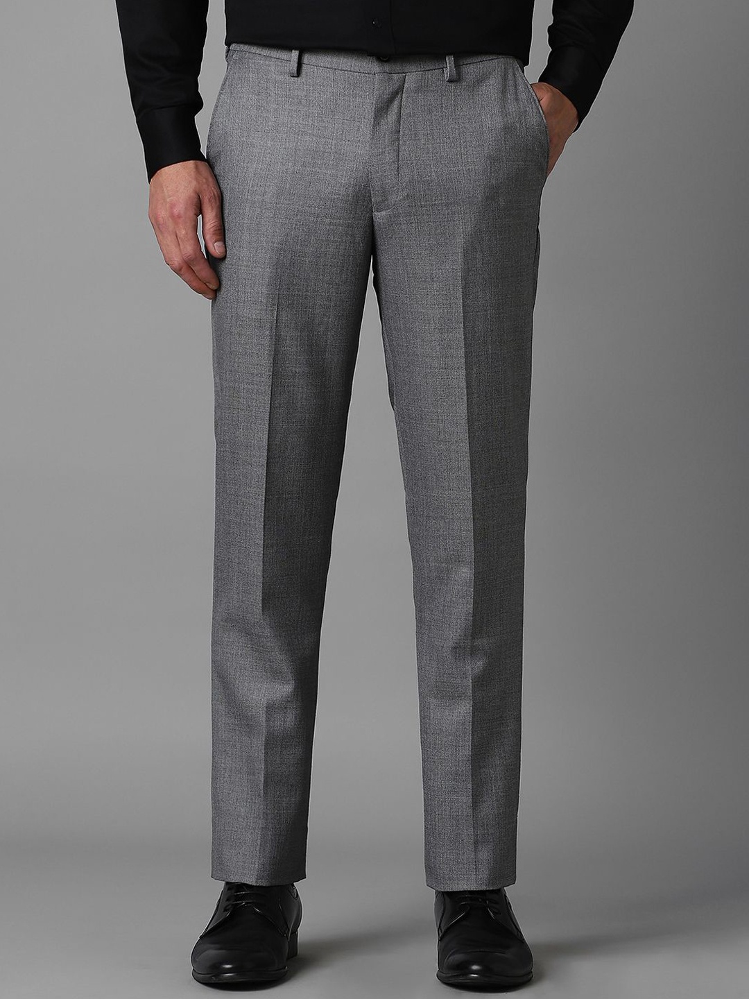 

Louis Philippe Men Slim Fit Trousers, Grey