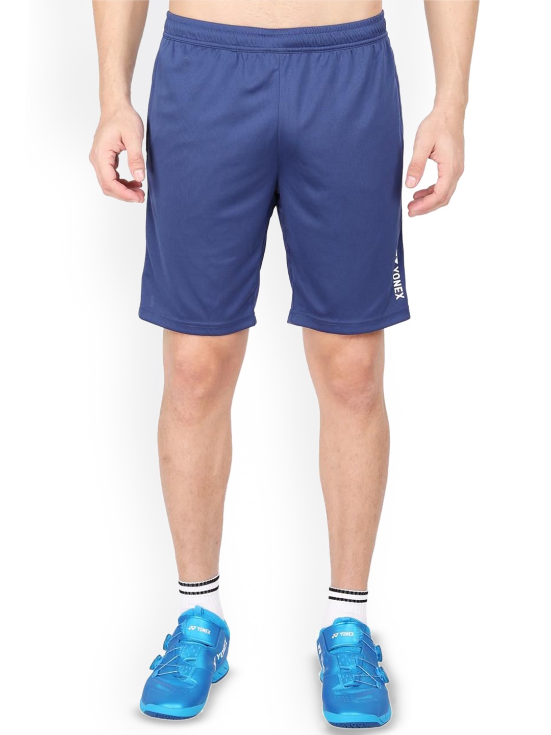 

YONEX Men Solid Sports Shorts, Blue