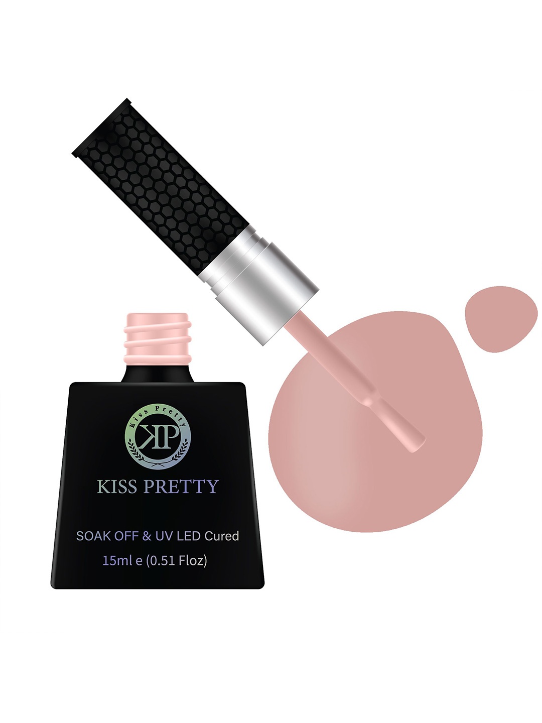 

Kiss pretty Soak Off & UV LED Cured Glossy Nail Polish-15ml-Pink-Shade - 05