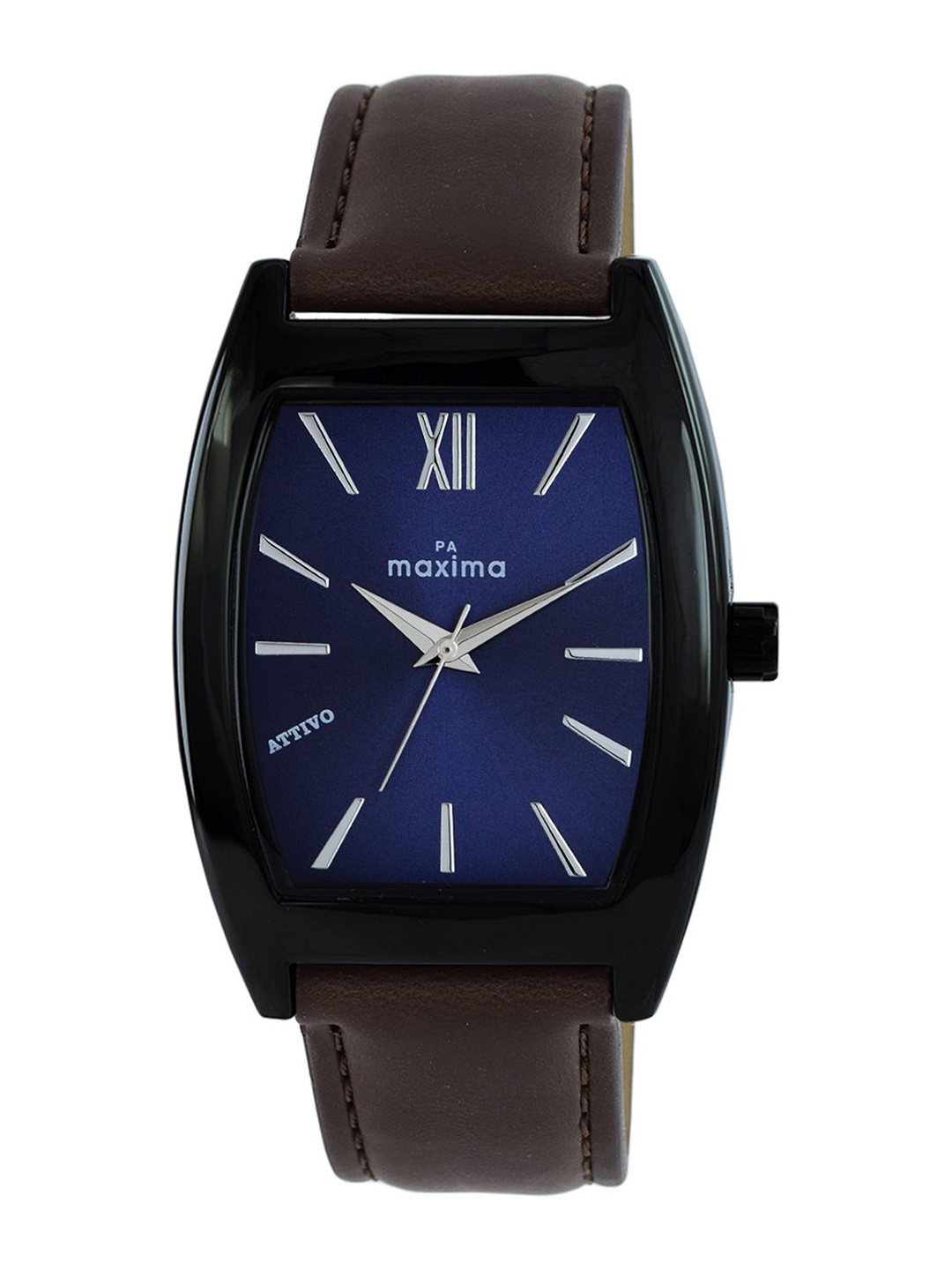 

maxima Men Dial & Leather Straps Analogue Watch 58405LMGB, Blue