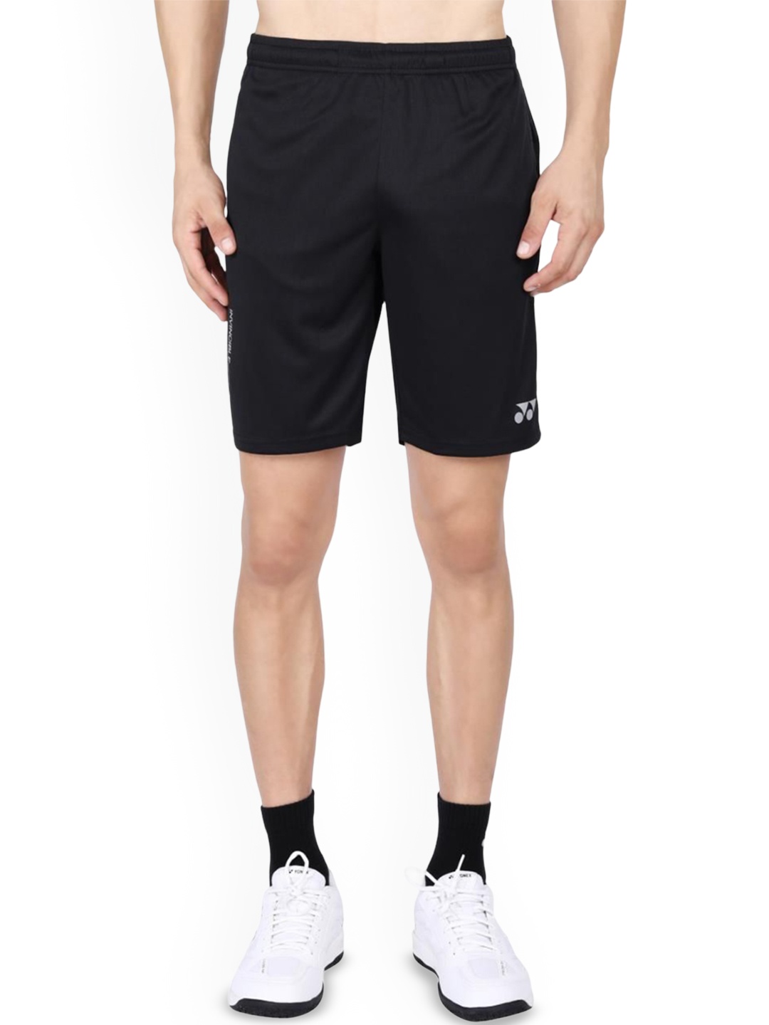 

YONEX Men Solid Sports Shorts, Black