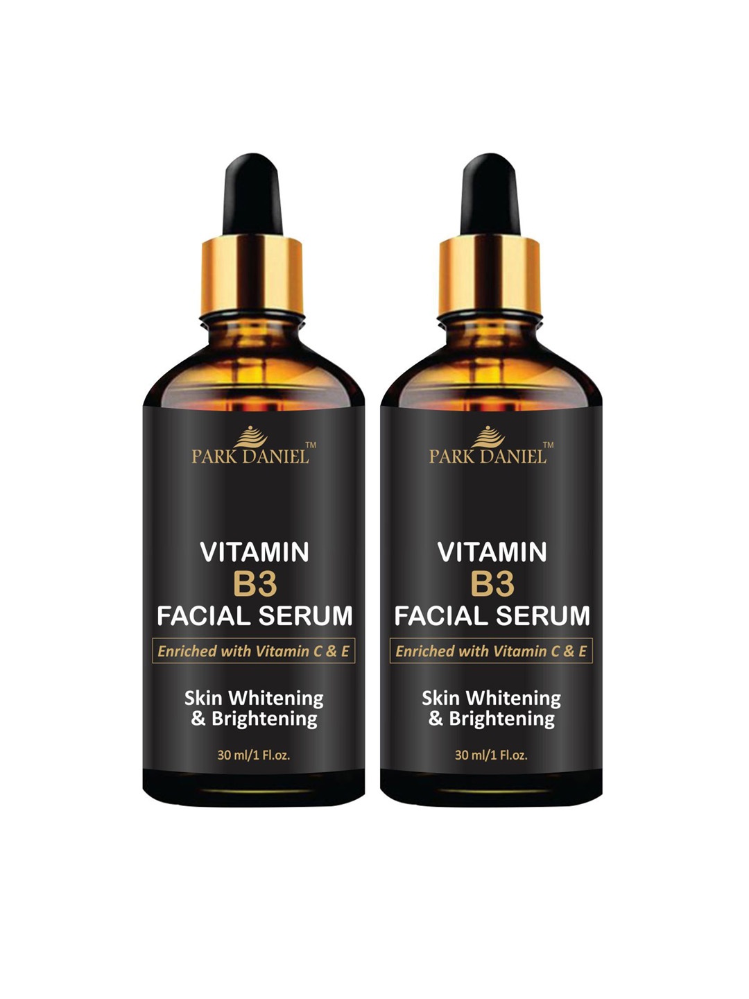 

Park Daniel Set Of 2 Vitamin B3 Facial Serum With Vitamin C & E-30ml Each, Gold