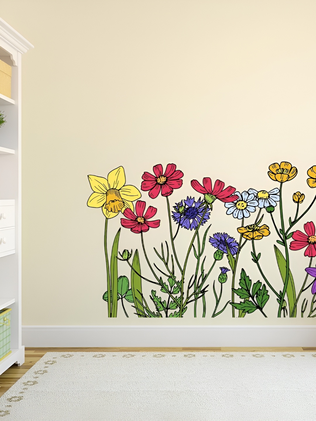 

CVANU Red & Green Printed Self-Adhesive Wall Sticker