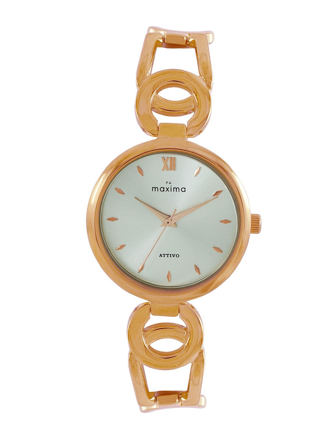 

maxima Women Dial & Straps Analogue Watch 68000BMLR, Silver