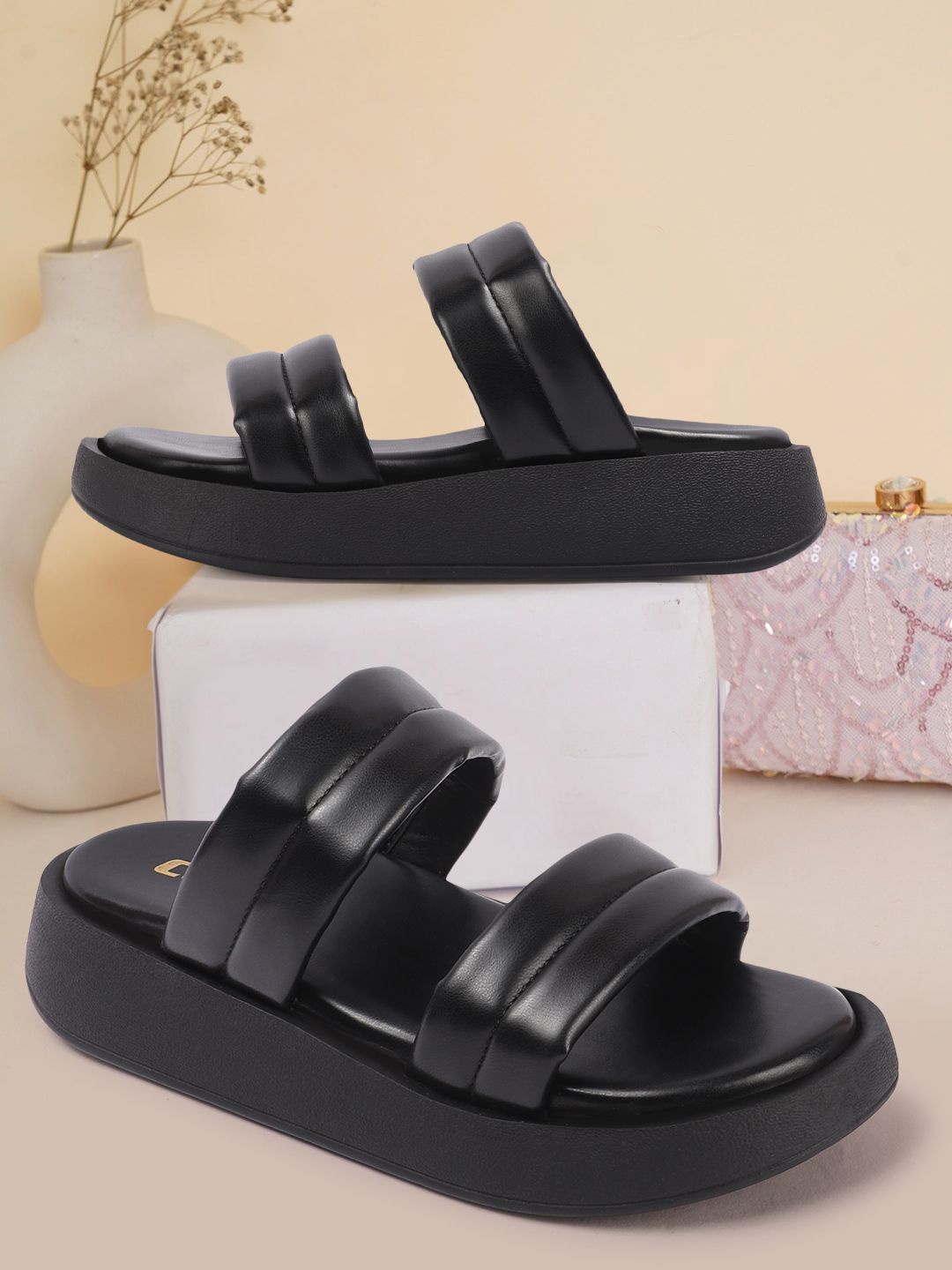 

Colo Women Platform Sandals, Black