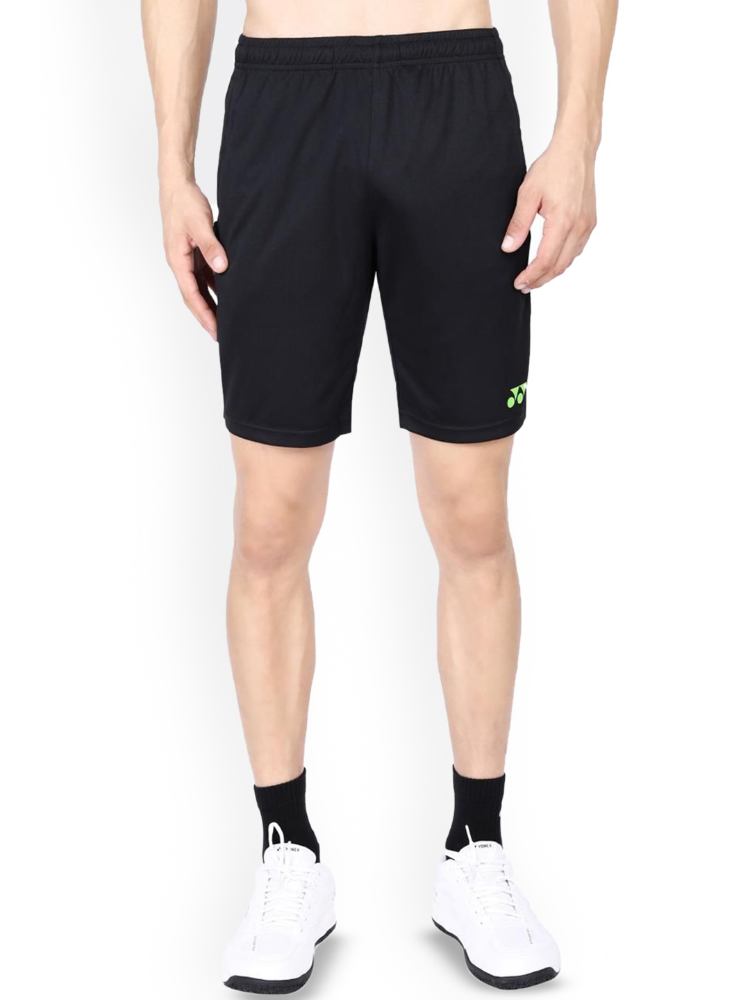 

YONEX Men Solid Sports Shorts, Black