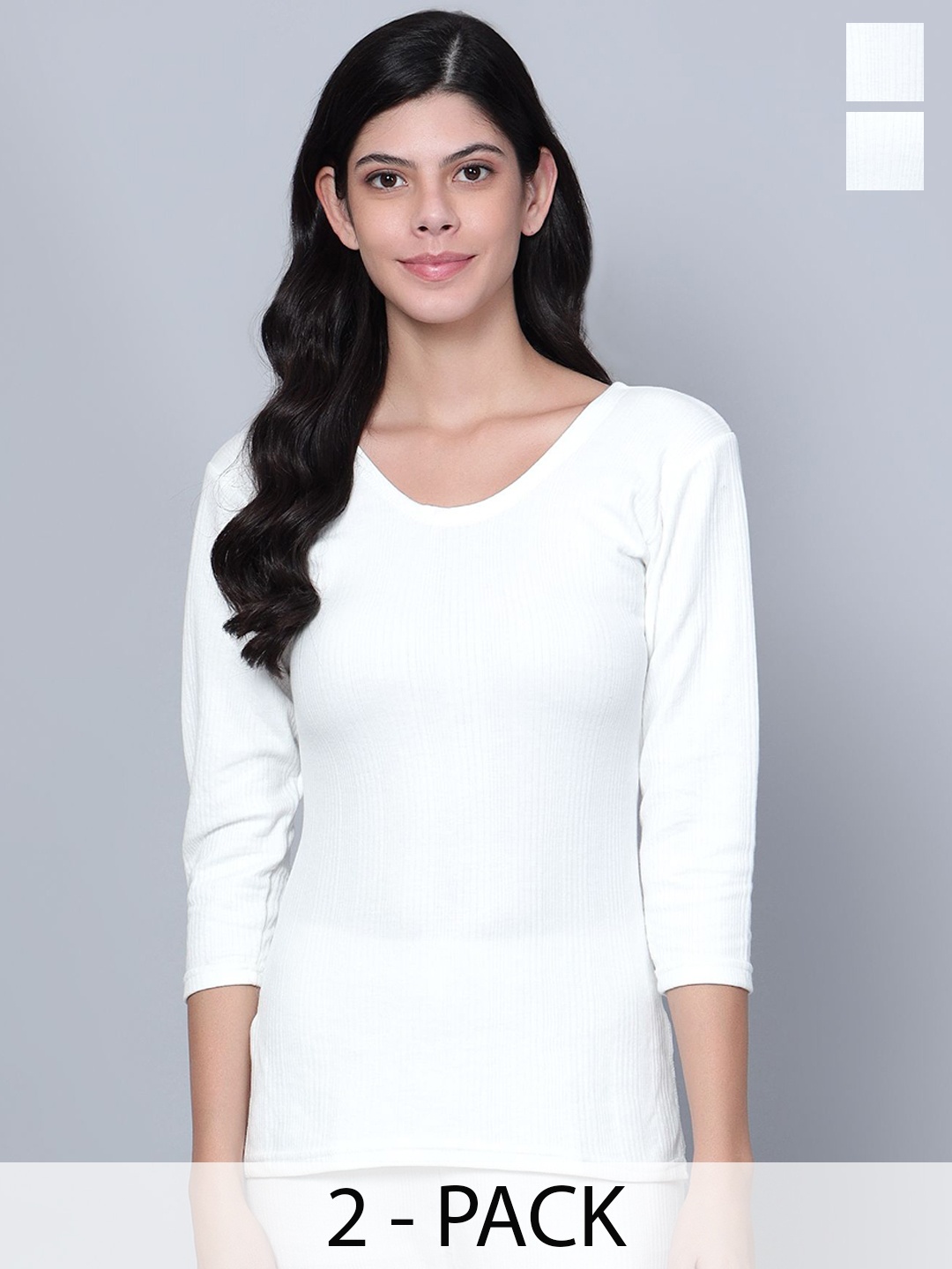 

BAESD Pack Of 2 Thermal Top, White