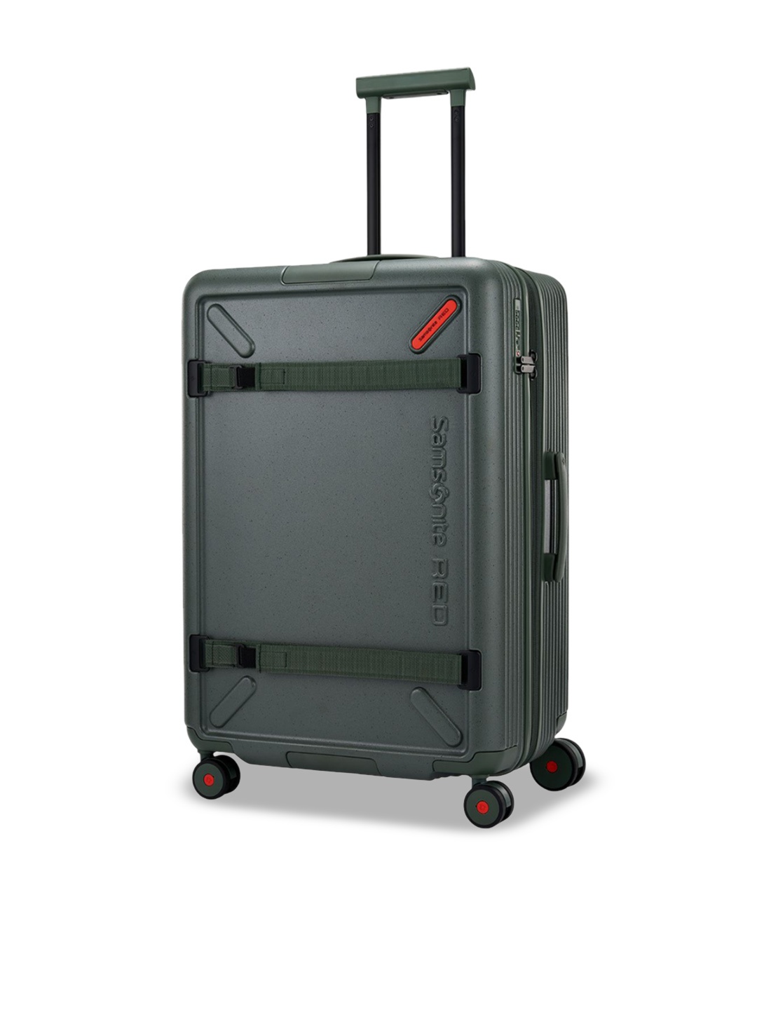 

Samsonite RED TOIIS XP Expandable Textured Hard-Sided Large Trolley Bag, Green