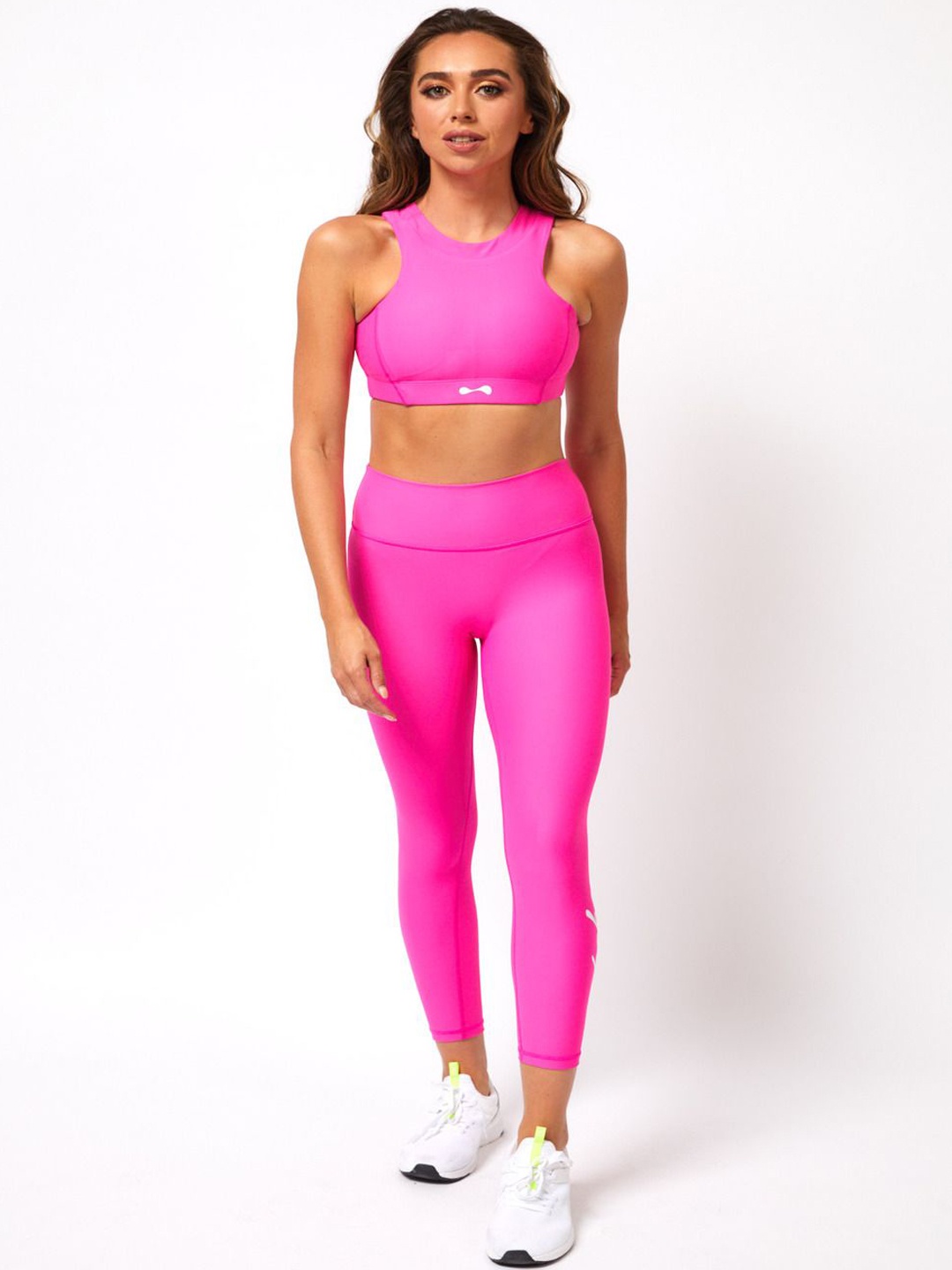 

POKABA Women Ankle-Length Gym Tights, Pink