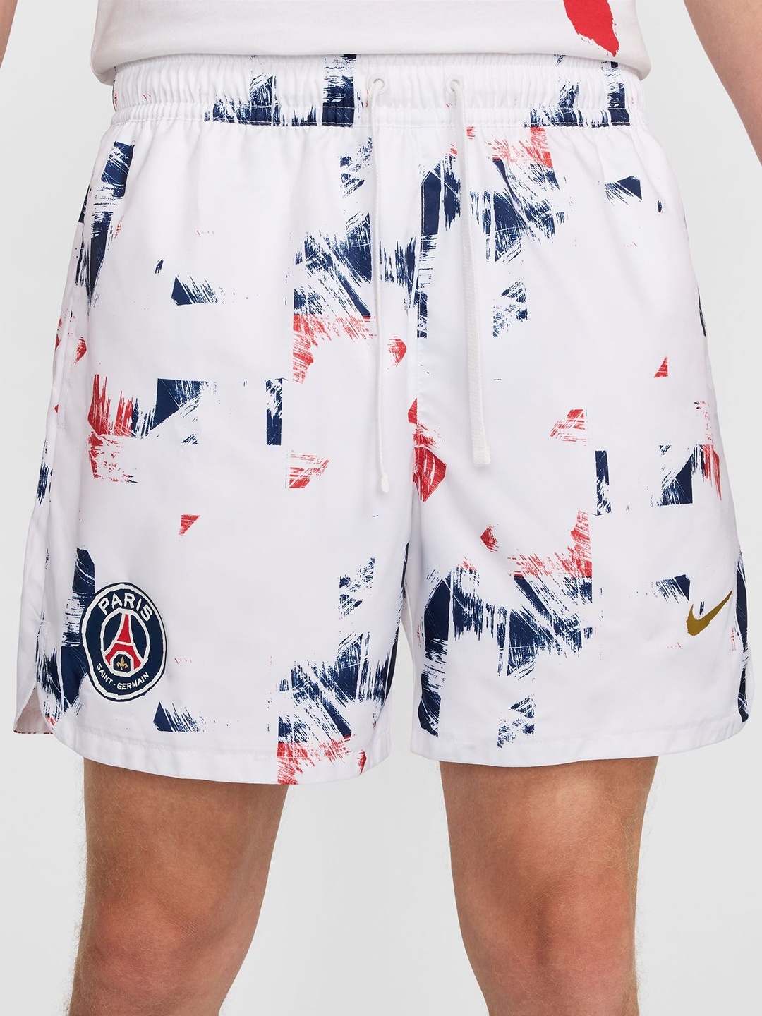 

Nike Men Paris Saint-Germain Sport Essentials Football Woven Lined Flow Shorts, White