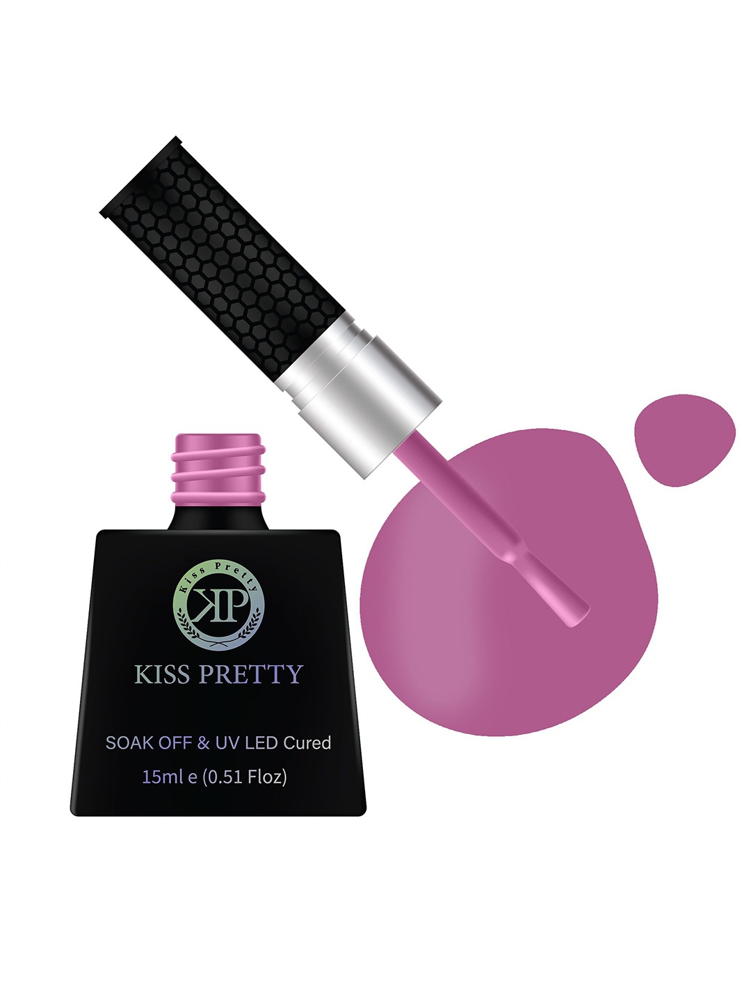 

Kiss pretty Soak Off & UV LED Cured Nail Polish-Shade - 14-15ml, Pink