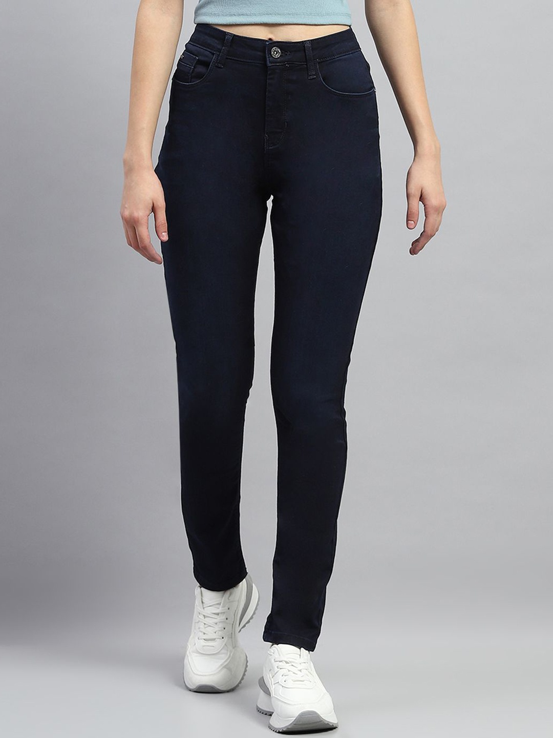 

Monte Carlo Women Slim Fit Jeans, Navy blue