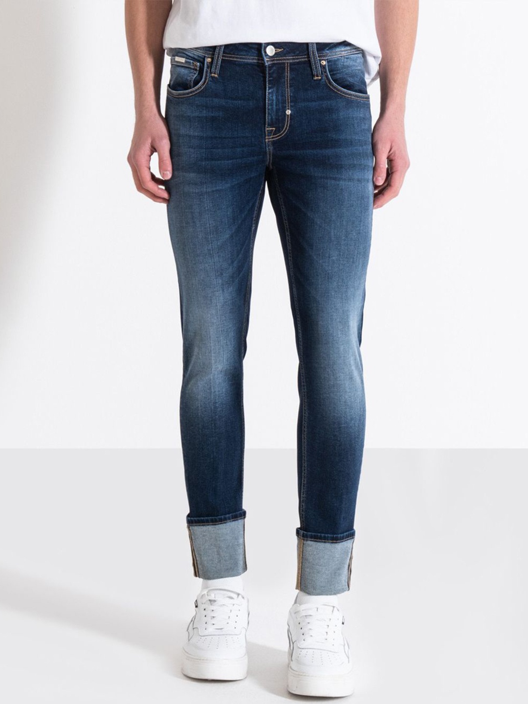 

Antony Morato Men Super Skinny Fit Jeans, Blue