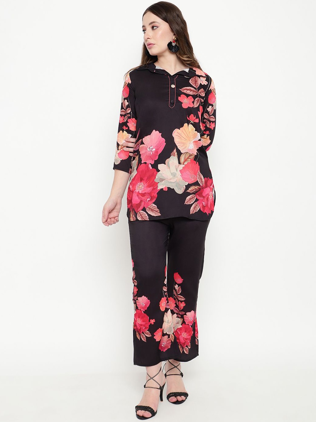 

BAESD Printed Tunic & Trousers, Black