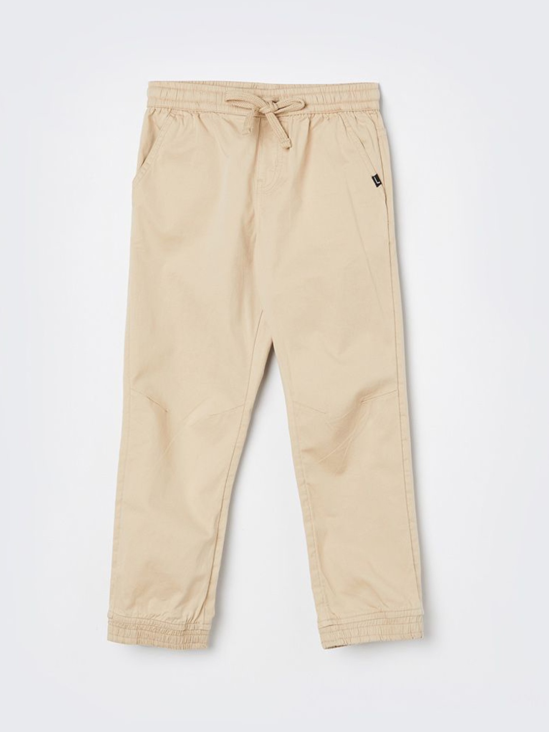 

Fame Forever by Lifestyle Boys Mid-Rise Regular Fit Trousers, Beige